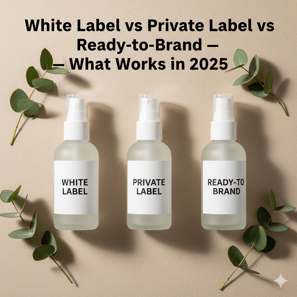White Label vs Private Label vs Ready-to-Brand: What’s the Difference (and Which One Actually Works in 2025)?